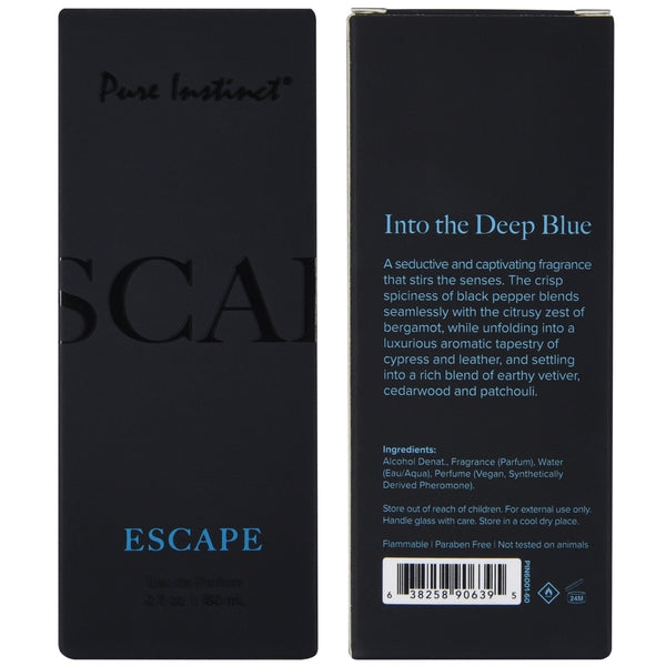 Pure Instinct Escape Men's Collection Pheromone Perfume - 60ml