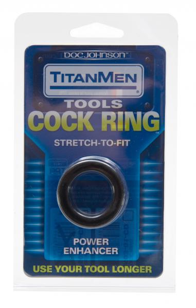 Doc Johnson Titanmen Tools Cock Ring Black