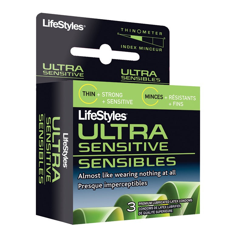 Lifestyles Ultra-Sensitive Condom 3 Pack