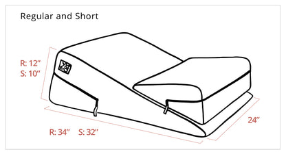 Wedge & Ramp Sex Positioning Pillow Combo - Décor Purple