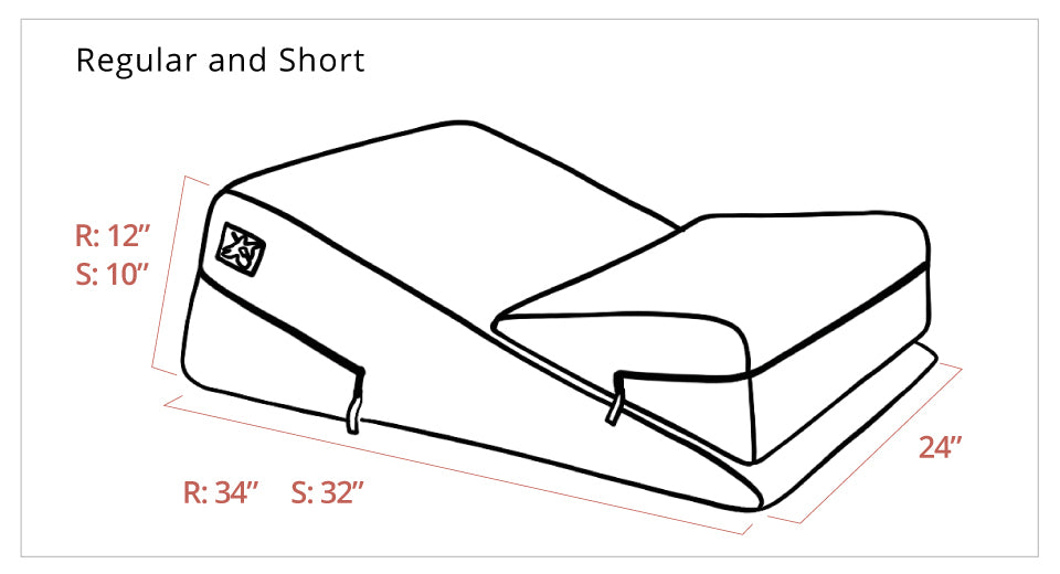 Wedge & Ramp Sex Positioning Pillow Combo - Décor Velvet Blue