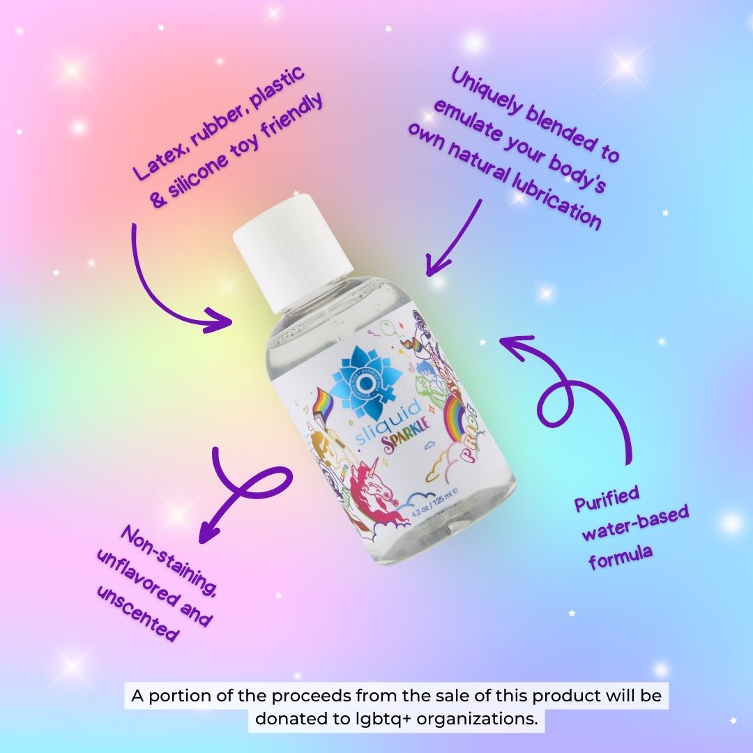 Sliquid Sparkle Pride Lube - 4.2oz