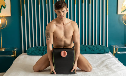 Liberator Fleshlight Top Dog Sex Toy Mount - Black Faux Leather