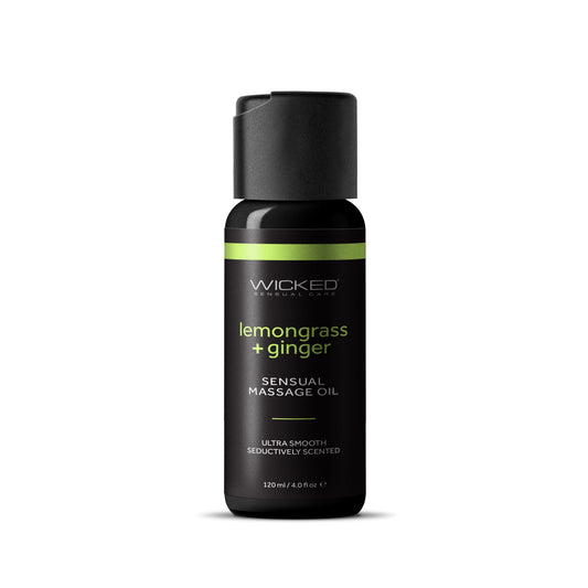 Wicked Lemongrass & Ginger Massage Oil - 4oz