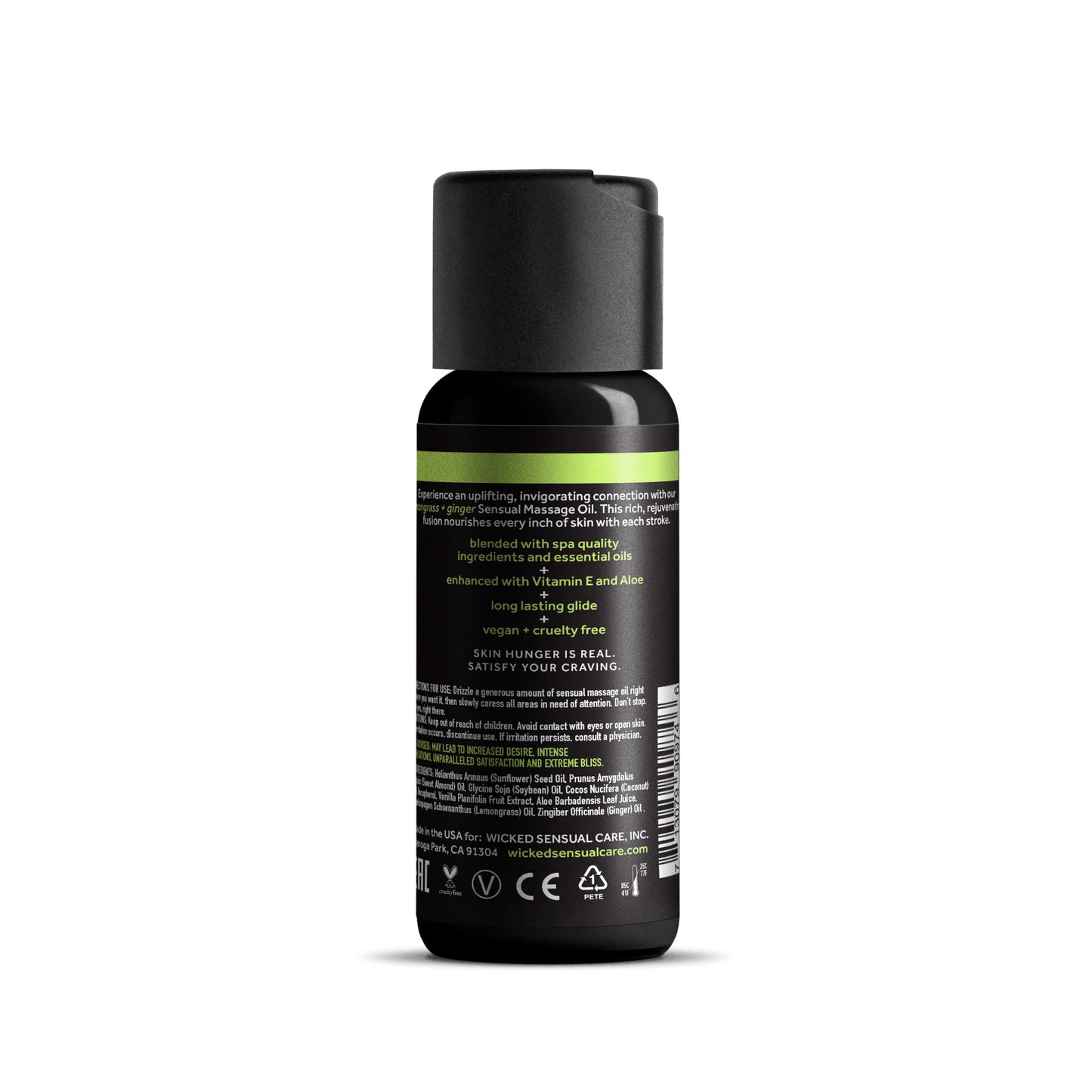 Wicked Lemongrass & Ginger Massage Oil - 4oz