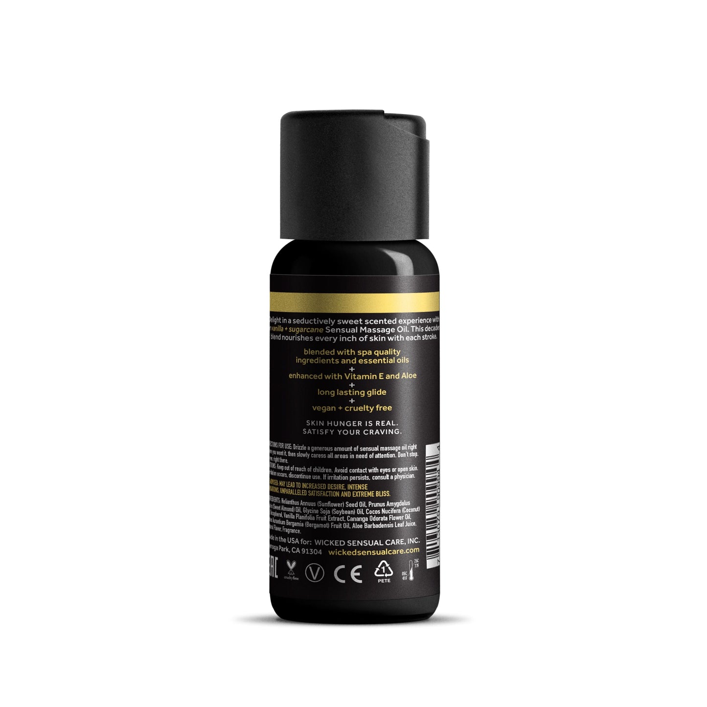 Wicked Vanilla & Sugercane Massage Oil - 4oz