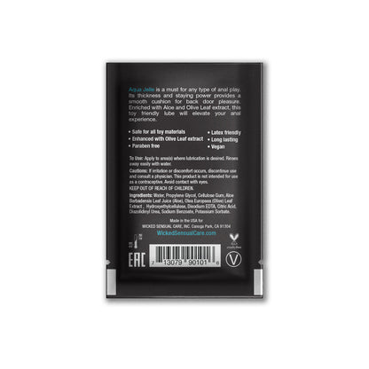 Wicked Water Based Anal Lube Jelle 3ml